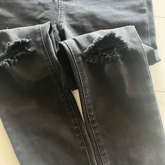 Madewell 10" High-Rise Roadtripper Jeans Button-Front Edition Black Size 28 - Picture 5 of 6